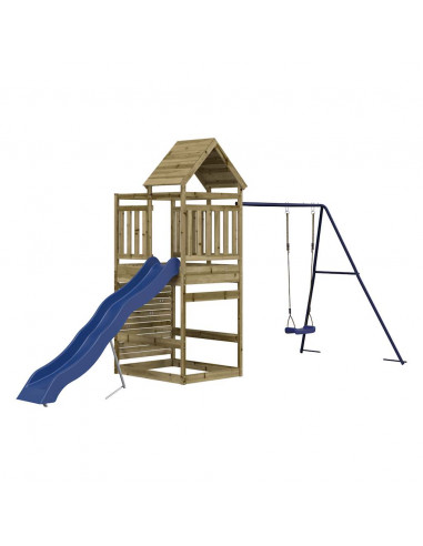 Set da Gioco da Esterno in Legno di Pino Impregnato