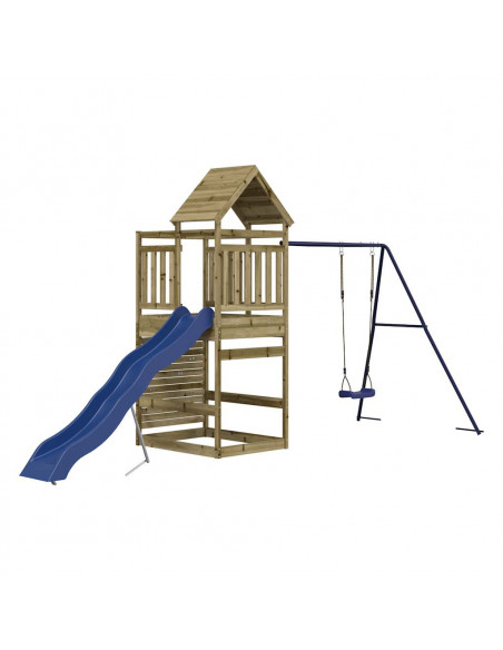 Set da Gioco da Esterno in Legno di Pino Impregnato