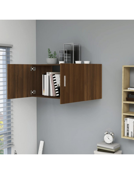 Armadietto da Muro Rovere Marrone 80x39x40cm Legno Multistrato