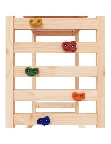 Set da Gioco da Esterno in Legno Massello di Pino