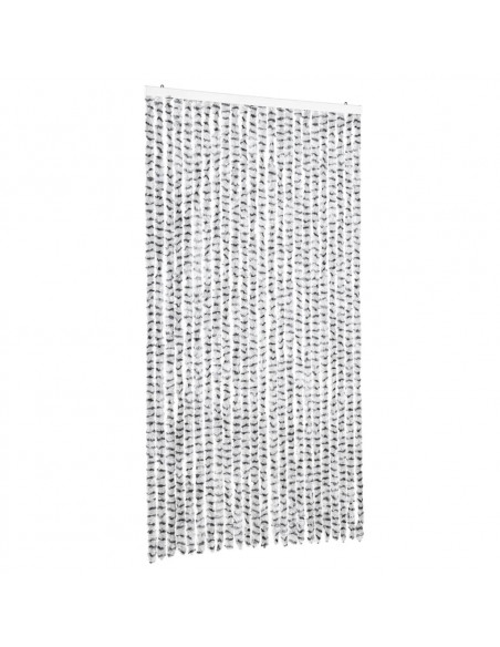 Tenda Antimosche Grigio Chiaro e Grigio Scuro in Ciniglia