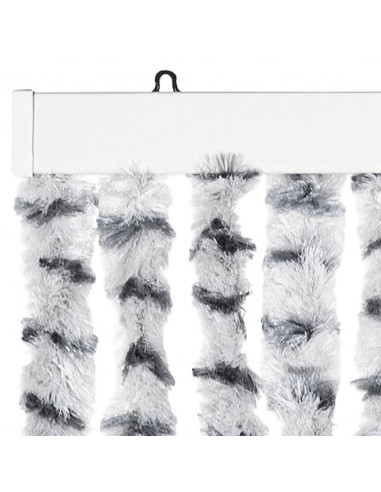 Tenda Antimosche Grigio Chiaro e Grigio Scuro in Ciniglia