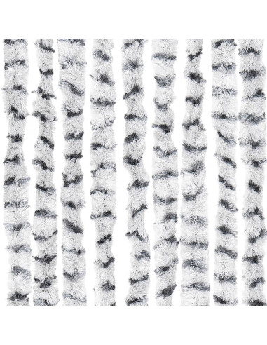 Tenda Antimosche Grigio Chiaro e Grigio Scuro in Ciniglia