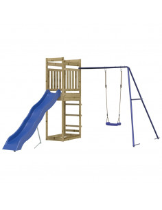 Set da Gioco da Esterno in Legno di Pino Impregnato 2