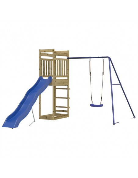 Set da Gioco da Esterno in Legno di Pino Impregnato