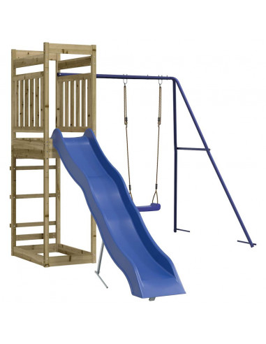 Set da Gioco da Esterno in Legno di Pino Impregnato