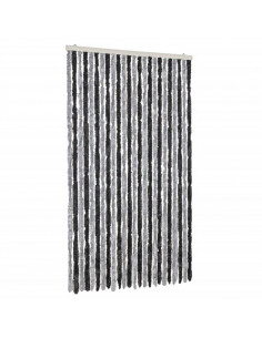 Tenda Antimosche Grigia e Nera 100x230 cm in Ciniglia 2