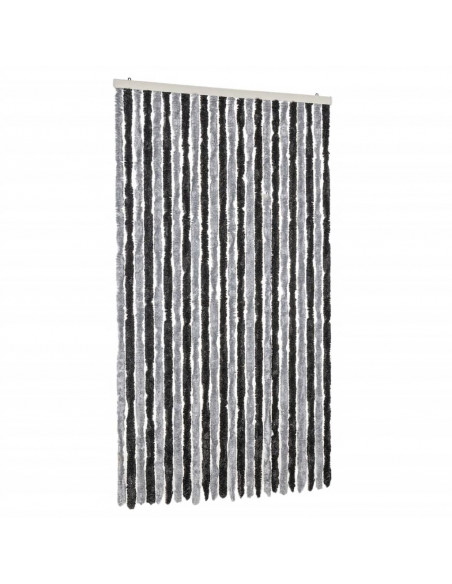 Tenda Antimosche Grigia e Nera 100x230 cm in Ciniglia