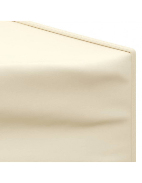 Tenda per Feste Pieghevole con Pareti Laterali Crema 2x2 m