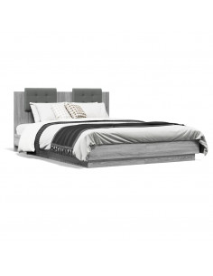 Giroletto Testiera Grigio Sonoma 150x200 cm Legno Multistrato 2