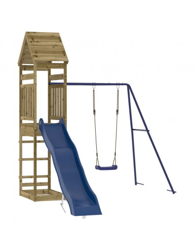 Set da Gioco da Esterno in Legno di Pino Impregnato