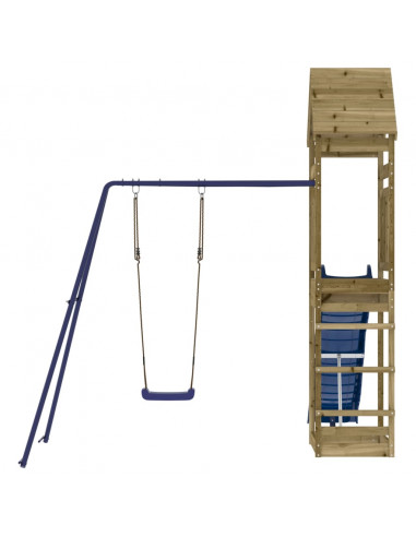 Set da Gioco da Esterno in Legno di Pino Impregnato