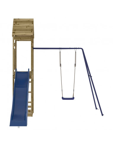 Set da Gioco da Esterno in Legno di Pino Impregnato