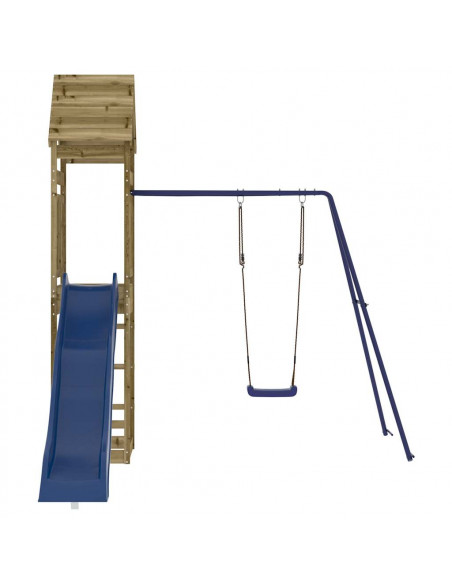 Set da Gioco da Esterno in Legno di Pino Impregnato