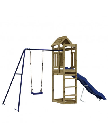 Set da Gioco da Esterno in Legno di Pino Impregnato