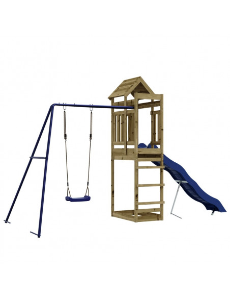 Set da Gioco da Esterno in Legno di Pino Impregnato