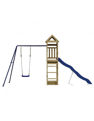 Set da Gioco da Esterno in Legno di Pino Impregnato