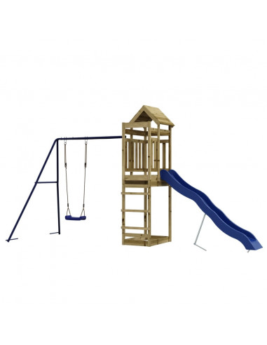 Set da Gioco da Esterno in Legno di Pino Impregnato