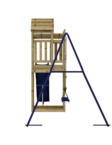 Set da Gioco da Esterno in Legno di Pino Impregnato