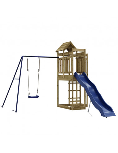 Set da Gioco da Esterno in Legno di Pino Impregnato