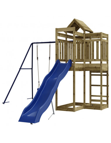 Set da Gioco da Esterno in Legno di Pino Impregnato