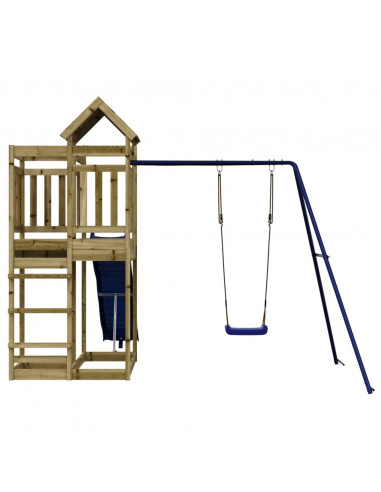 Set da Gioco da Esterno in Legno di Pino Impregnato