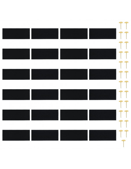 Tende Antimosche 2 pz per Porte con Magneti Nere 220x130 cm