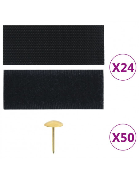 Tende Antimosche 2 pz per Porte con Magneti Nere 220x100 cm