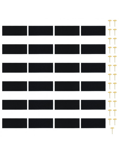 Tende Antimosche 2 pz per Porte con Magneti Nere 220x100 cm