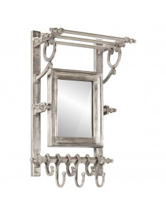 Portapacchi con Appendiabiti a Parete in Alluminio 2