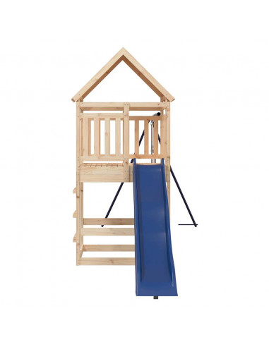 Set da Gioco da Esterno in Legno Massello di Pino
