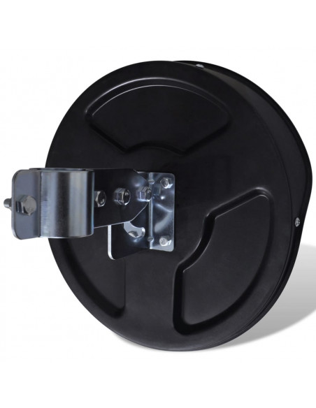 Specchio Traffico Convesso Nero Plastica PC per Esterni 30 cm