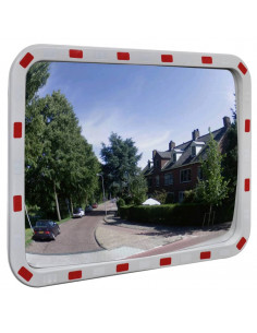 Specchio Traffico Convesso Rettangolare 60x80cm Catarifrangenti 2