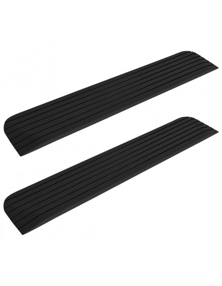 Rampe per Soglia 2 pz 110x21x2,5 cm in Gomma