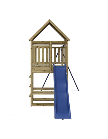 Set da Gioco da Esterno in Legno di Pino Impregnato
