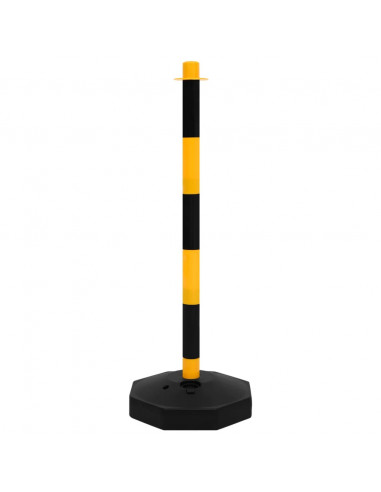 Set di Pali Stradali con Catena in Plastica di 10 m