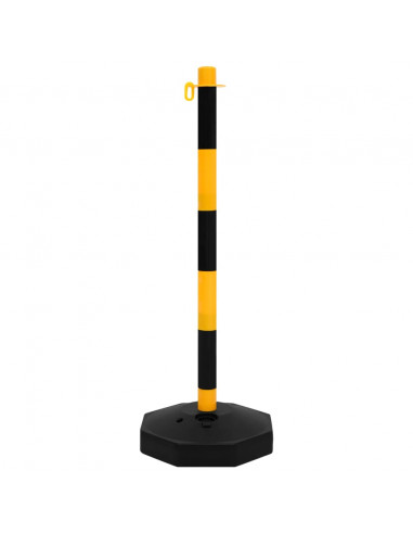 Set di Pali Stradali con Catena in Plastica di 10 m