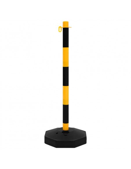 Set di Pali Stradali con Catena in Plastica di 10 m