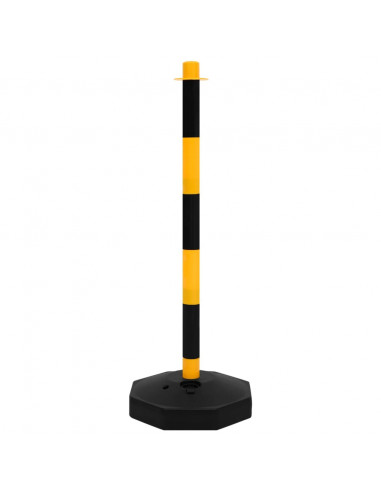 Set di Pali Stradali con Catena in Plastica di 10 m