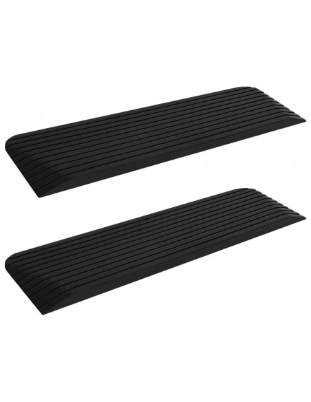 Rampe per Soglia 2 pz 110x32x3,8 cm in Gomma