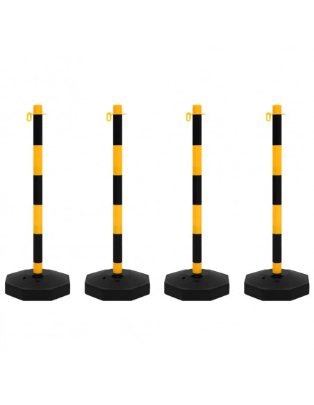 Set di Pali Stradali con Catena in Plastica di 10 m
