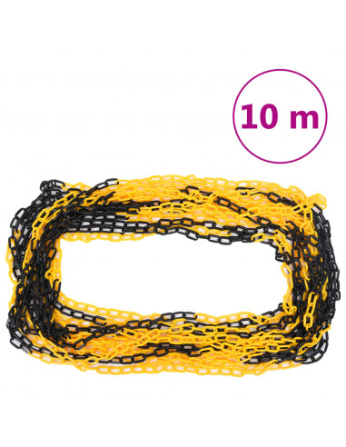 Set di Pali Stradali con Catena in Plastica di 10 m