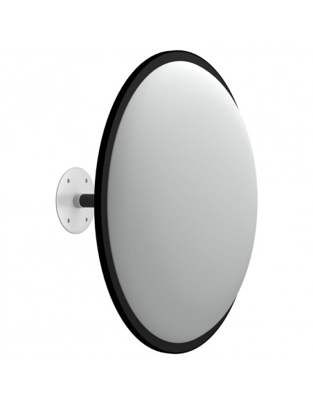 Specchio Convesso per Traffico Interno Nero Ø40 cm in Acrilico