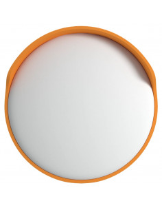 Specchio per Traffico Convesso Arancione Ø30cm in Policarbonato 2