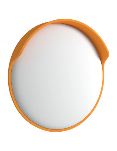 Specchio per Traffico Convesso Arancione Ø30cm in Policarbonato