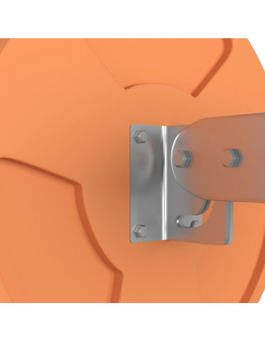 Specchio per Traffico Convesso Arancione Ø30cm in Policarbonato