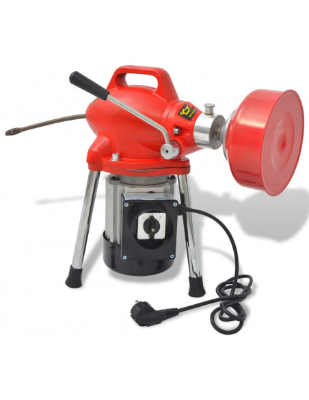 Macchina per Pulire le Tubazioni 250 W 12,5mx16mm 4,5mx9,5mm