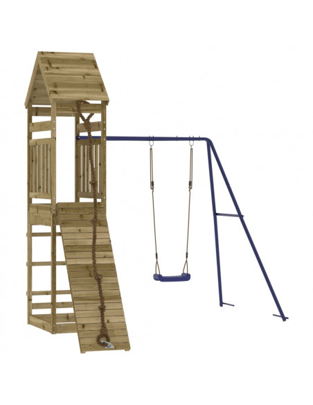 Set da Gioco da Esterno in Legno di Pino Impregnato