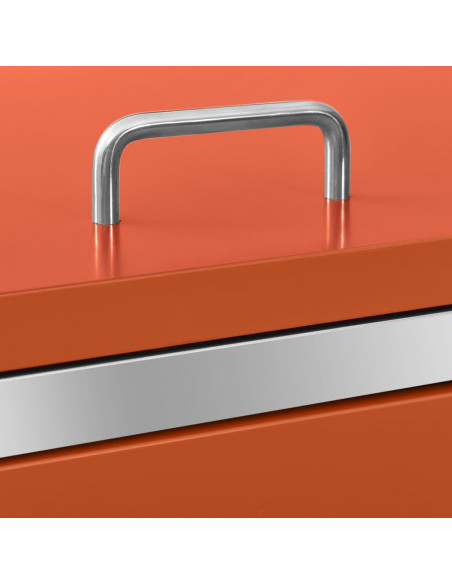 Copribidone per Spazzatura Triplo 207x77,5x112,5cm Acciaio Inox