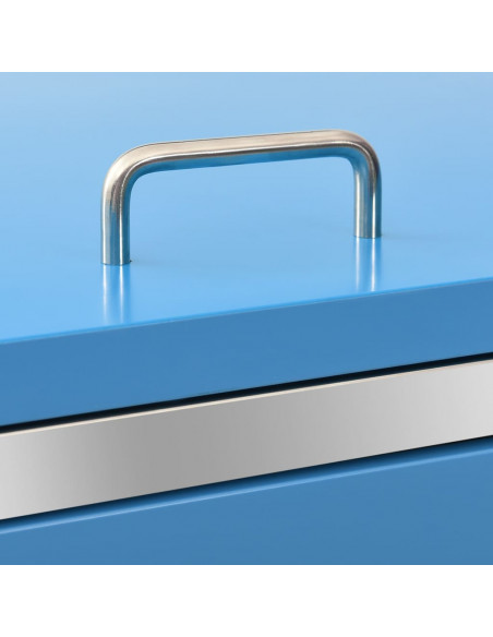 Copribidone per Spazzatura Triplo 207x77,5x112,5cm Acciaio Inox